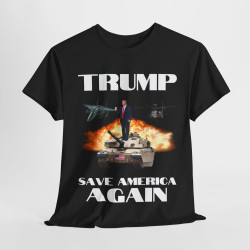 Trump Save America Again 2024 Tank Black +9 Trump