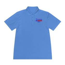 Trump Polo Make America Great Again 2024 White +6 NO FEEL Dye Printing