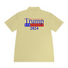 Trump Polo Make America Great Again 2024 White +6 NO FEEL Dye Printing