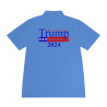 Trump Polo Make America Great Again 2024 White +6 NO FEEL Dye Printing