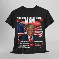 Trump Mother's Day T-Shirt 2024 Black +10 Dark Colors