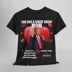 Trump Mother's Day T-Shirt 2024 Black +10 Dark Colors