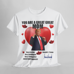 Trump Mother's Day T-Shirt 2024 White +9 Light Colors