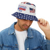 Trump Hat Bucket Hat 2024 Make America Great Again HD NO FEEL DYE PRINTING